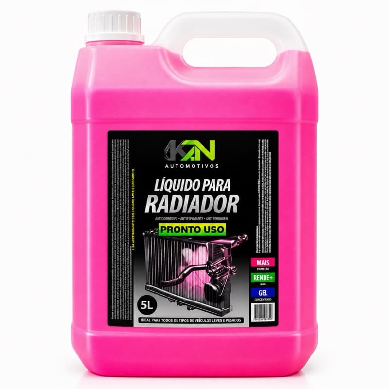 Aditivo Para Radiador Rosa 5 Litros Pronto Uso