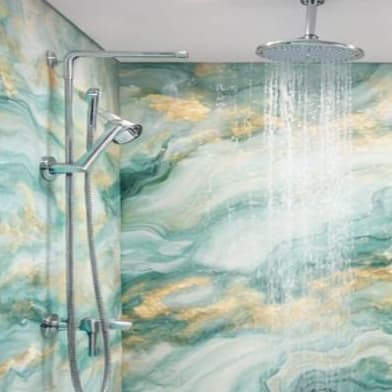 Adesivo Mármore Banheiro AutoColante Lavável Decoração