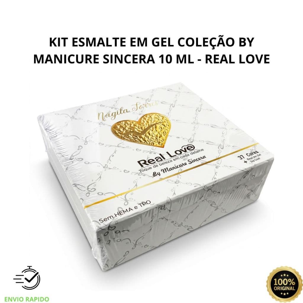 Kit Completo Esmalte em Gel Coleção by Manicure Sincera 10 ml - Real Love