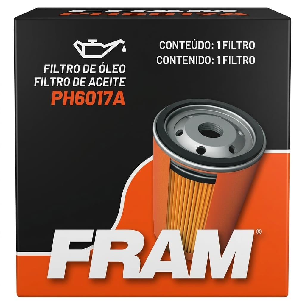 Filtro Óleo Fram PH6017A Honda CB500 CB500F CB500X CBR600F CB650F VT600 Shadow