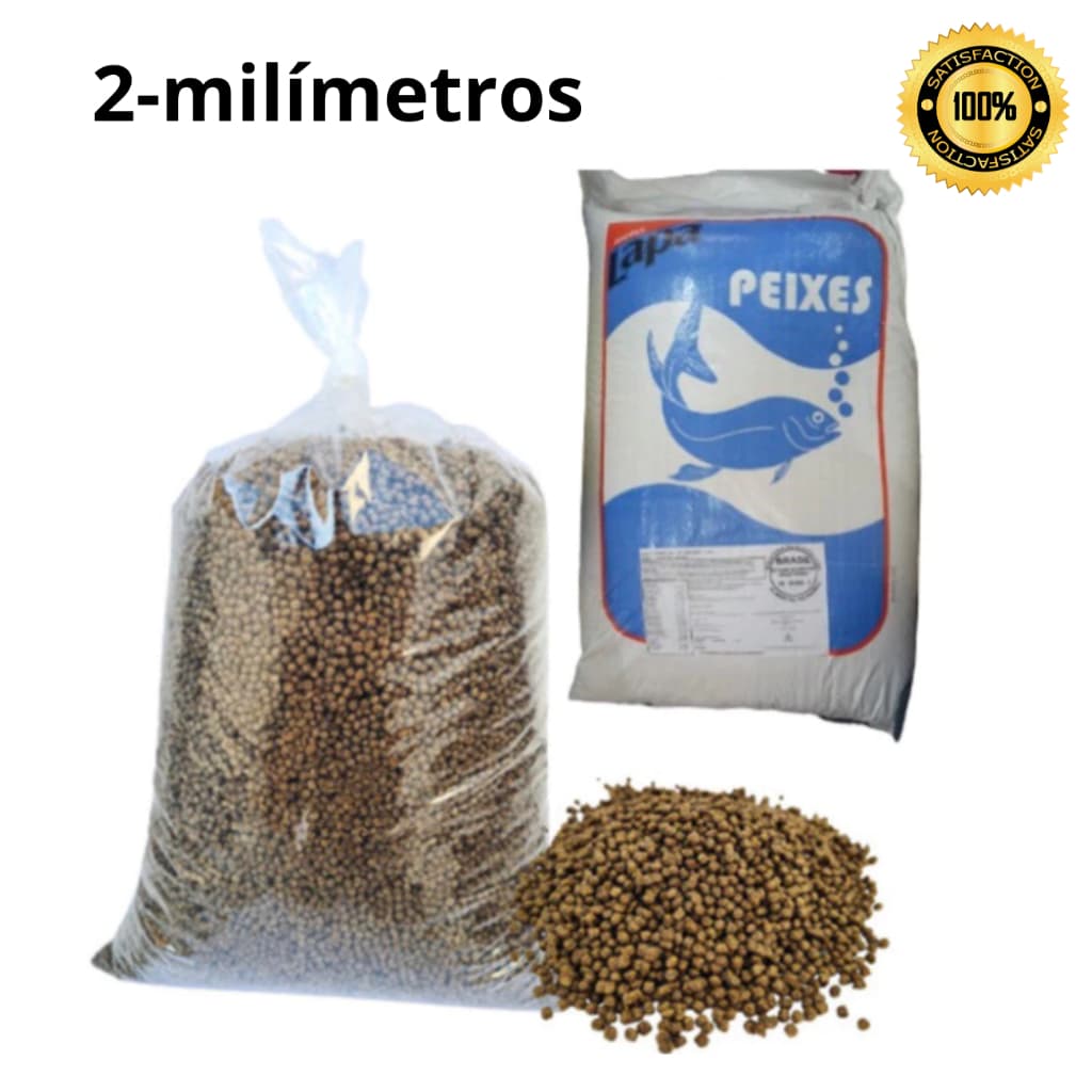 1kg/2kg/3kg/5kg Ração Fina 2mm a 4mm Engorda/Crescimento - Peixe Tilapia, Carpa - 32% Proteína