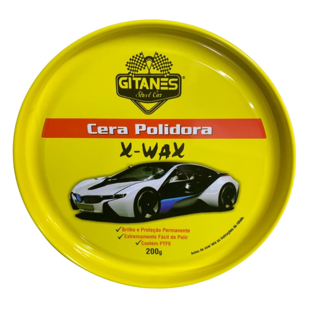 Cera Polidora X-wax Gitanes Fácil Aplicação 200g C/ Carnaúba