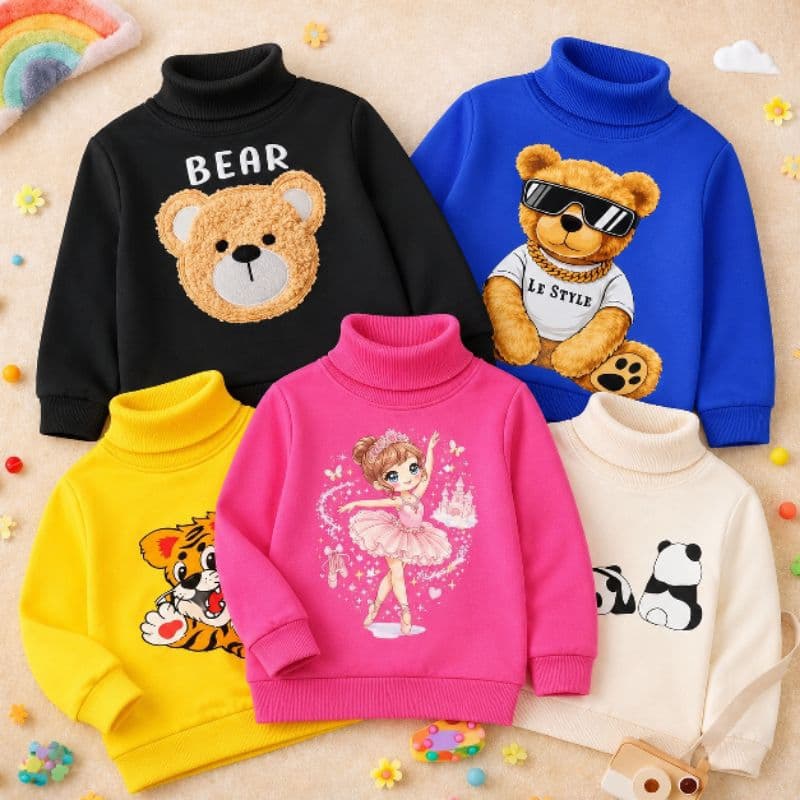 Manga longa comprida infantil menina menino estampada dia a dia e passeio para o frio 100% algodão
