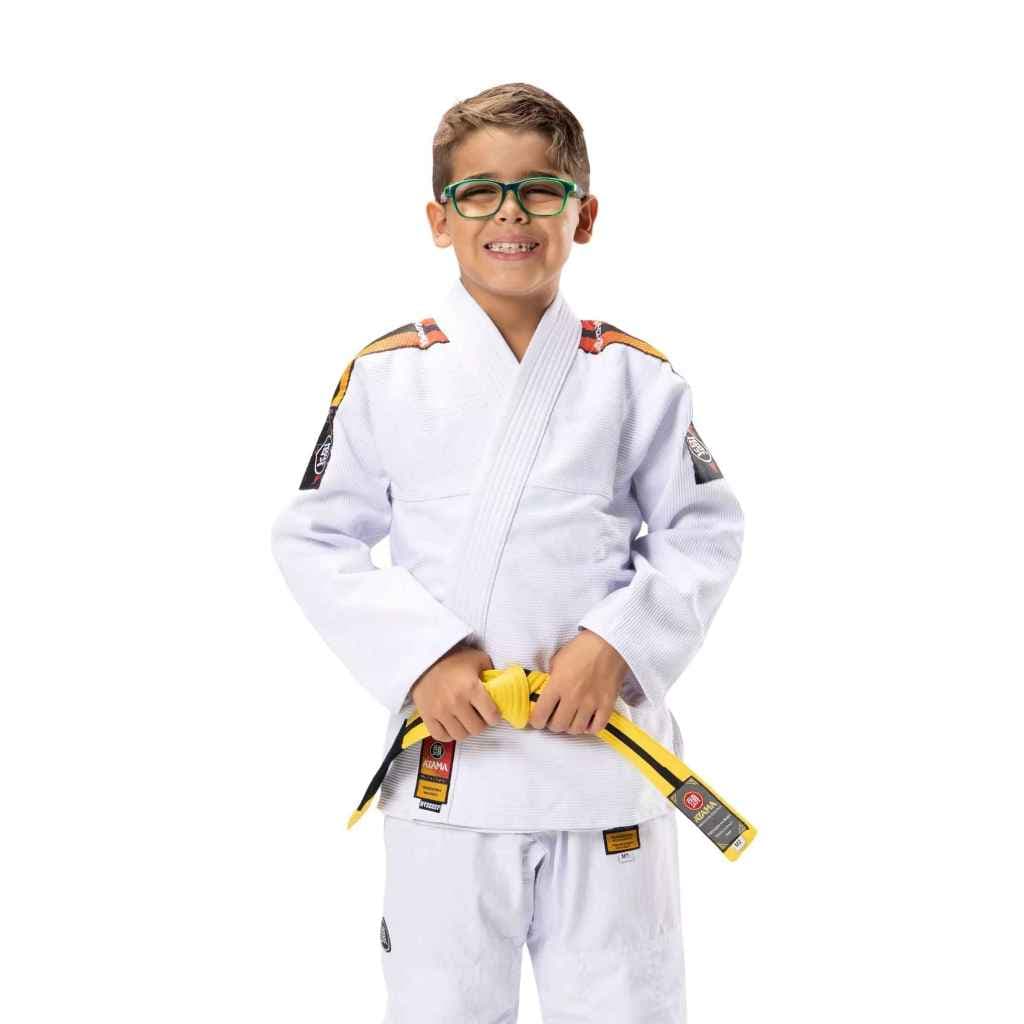 Kimono Jiu-Jitsu Infantil Atama Sunset Trançado Branco