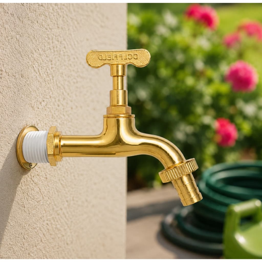 Torneira de Jardim 1/2 Cromada Golfield Bico para Mangueira Área Externa Tanque