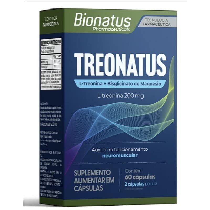 Treonatus com magnésio Bionatus c/ 60 cápsulas