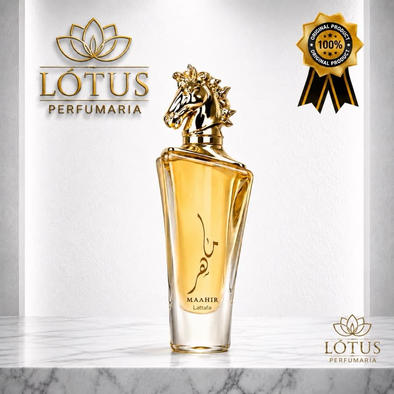 Perfume Árabe Masculino Lattafa Maahir Gold- 100ml- EDP- Original