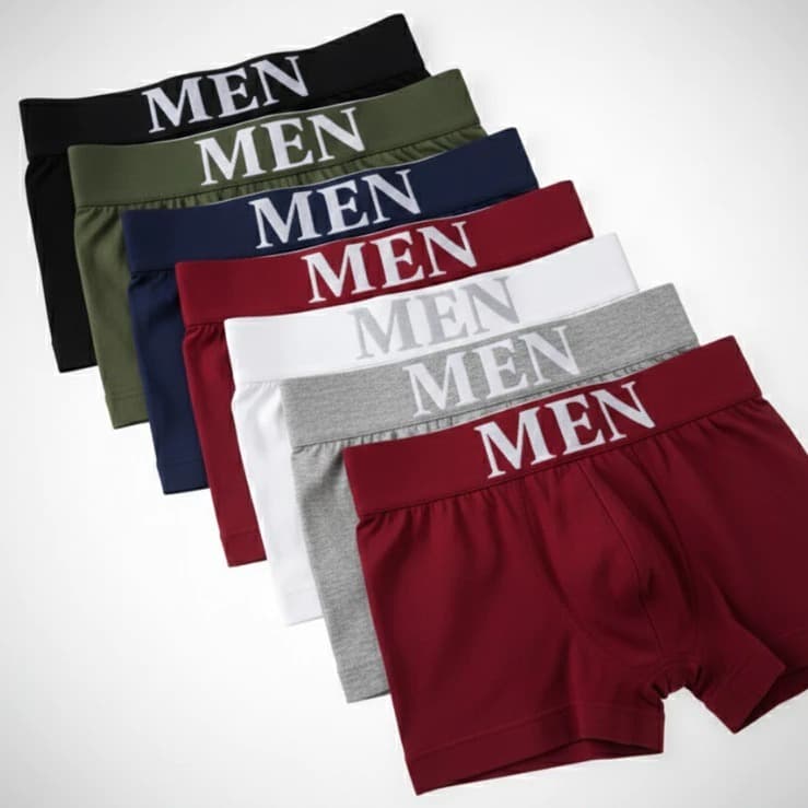 Kit 8 Cuecas Boxer Men Sem Costura Envio Imediato