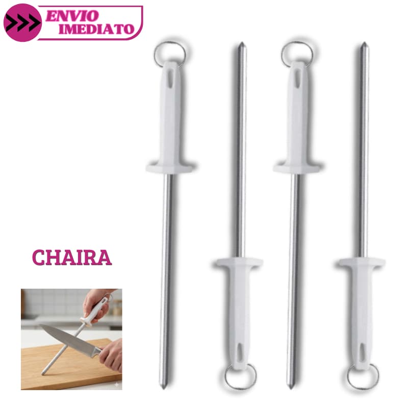 4 / 2 / 1 Chaira 10" Amolador Afiador de Faca Grande Estriada Profissional Açougueiro Cozinha
