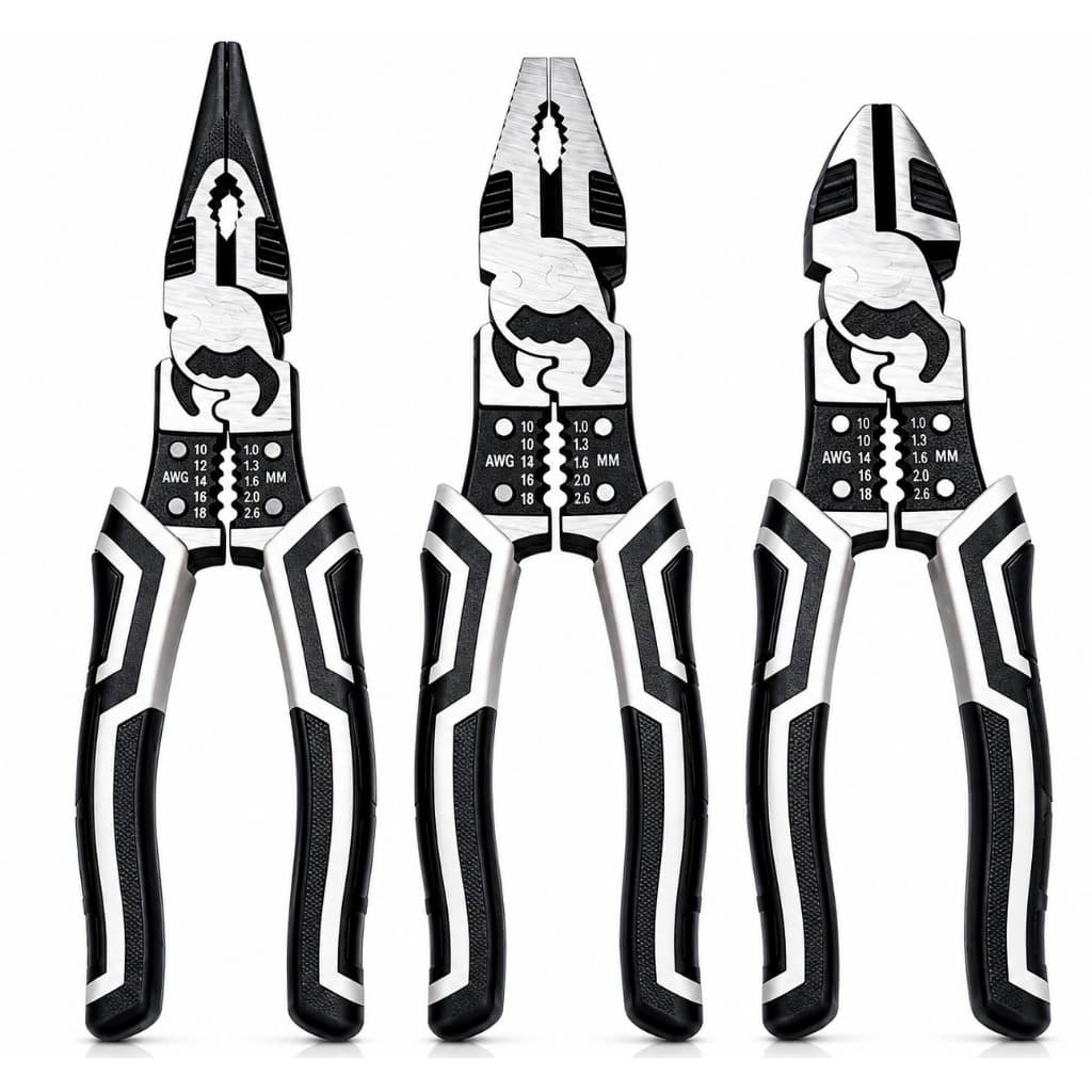 Alicate Corte Multifuncional Wire Stripper para Eletricista de Crimpagem  Descascador de fio Preciso