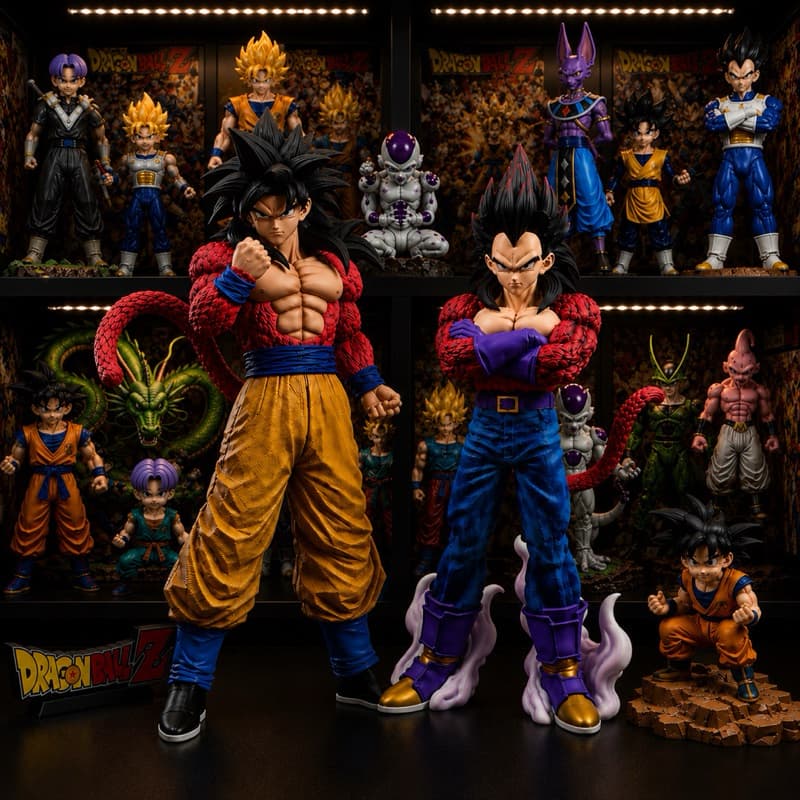 Action Figure Goku E Vegeta Super Sayajin 4 Dragon Ball GT Banpresto Original