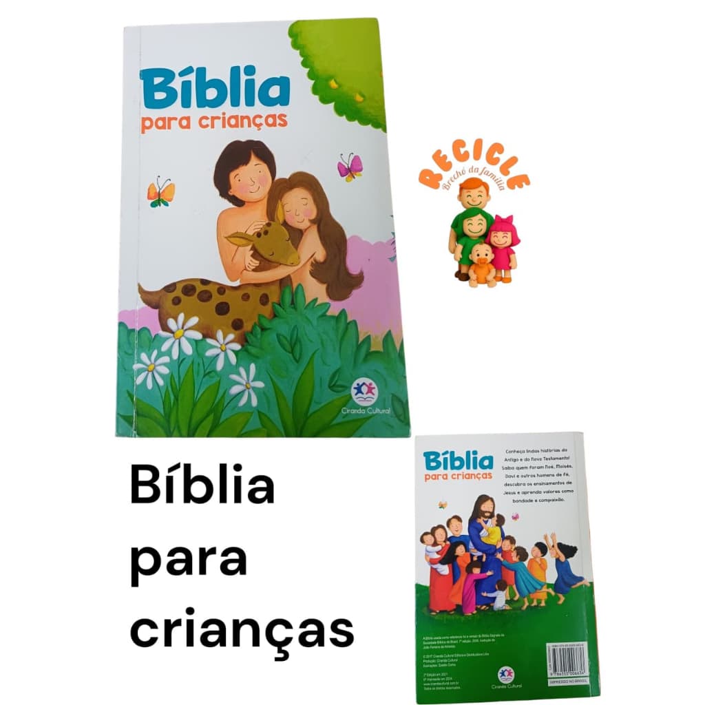 biblia para crianças recicle mamae e bebe