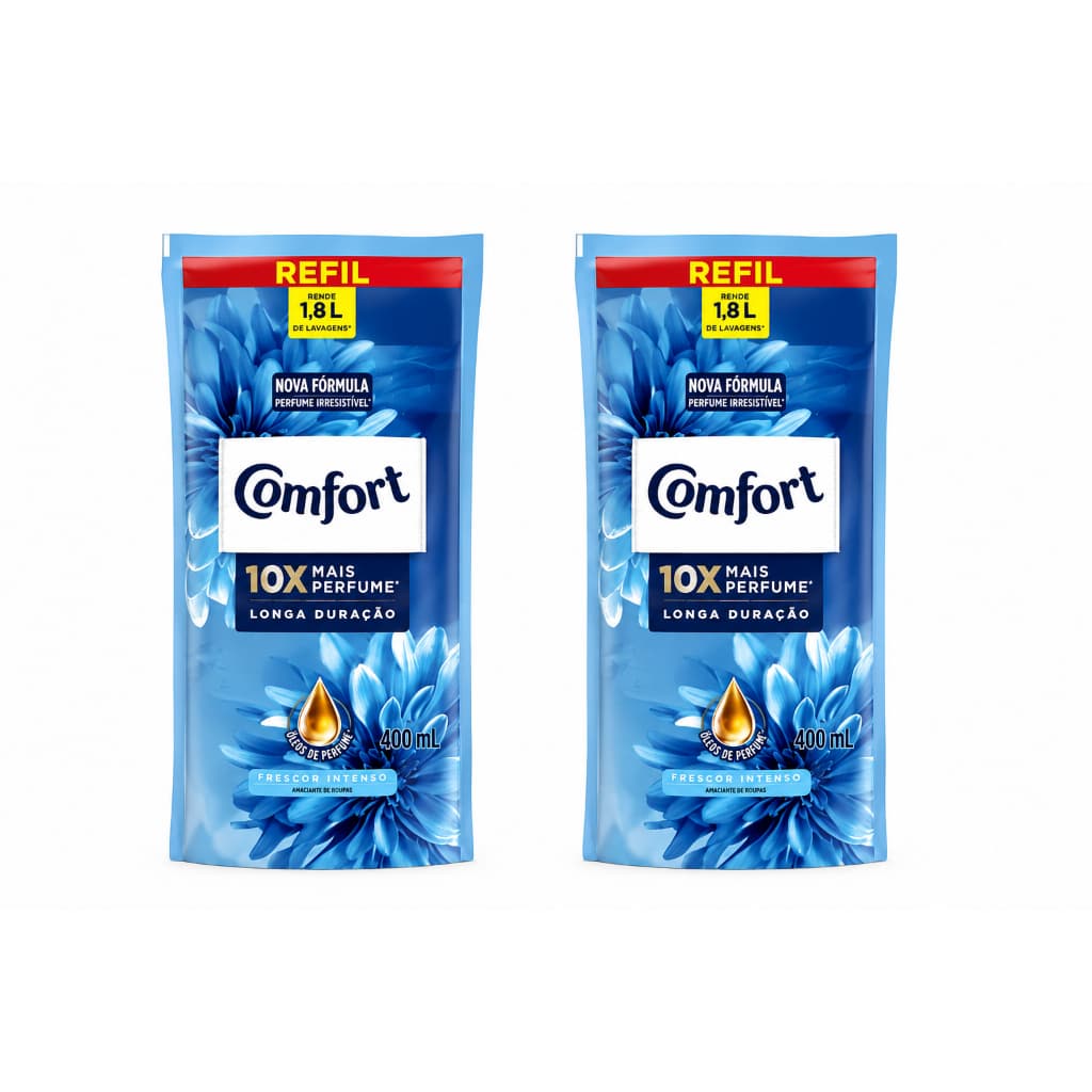 Amaciante De Roupa Concentrado Comfort 400ml 2x Saches