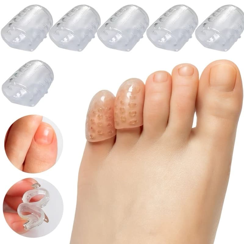 Kit 10/20 Pcs Dedeiras de Silicone Protetor Calo Unha Encravada Para Dedo Dos Pés Podologa