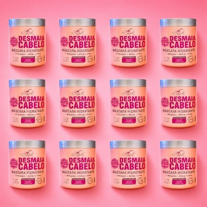 Kit 12 Máscara Hidratante Desmaias Belkit 500g