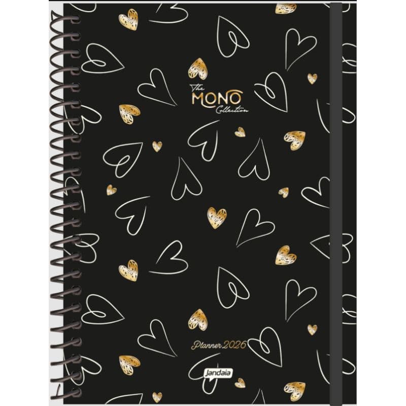 AGENDA PLANNER DATADA COLEÇÃO MONO 80 FOLHAS