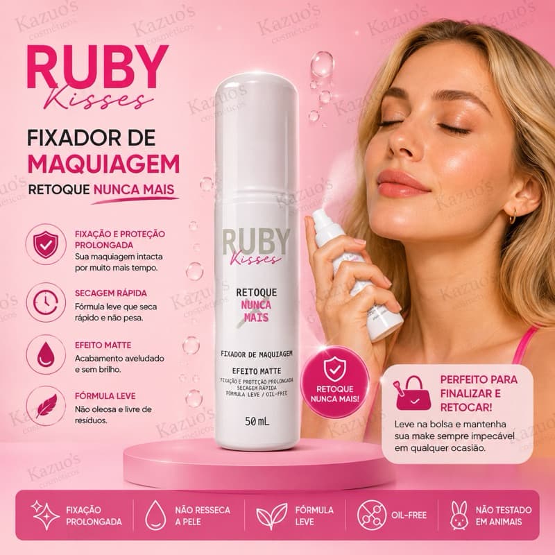 BRUMA FIXADORA RUBY KISSES – RETOQUE NUNCA MAIS