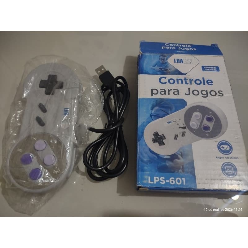 Controle USB de Super Nintendo pra ligar no Pc / arcades e emuladores