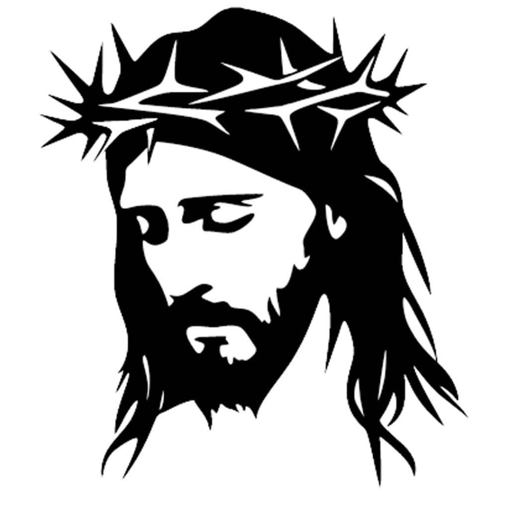 Adesivo Jesus Para Carro Moto Caminhão Parede Vidro Vinil 15cm