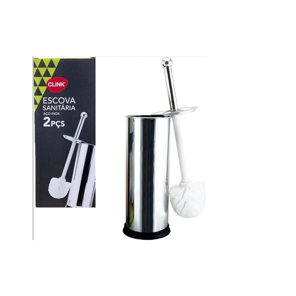 Escova Sanitária Aço Inox Banheiro Limpeza Vaso