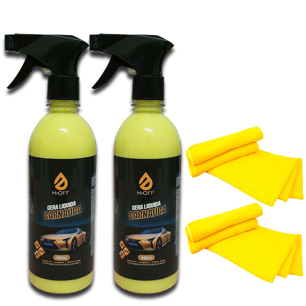 Cera de Carnaúba Brilho e Proteção contra Fezes de Pombo 500ml - 2 unid