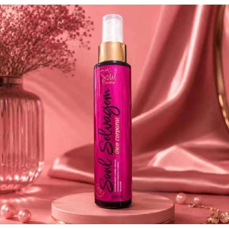 Óleo Corporal Soul Selvagem Rosa Mosqueta 100ml Clareador de Axilas e Virilha Hidratante Perfumado