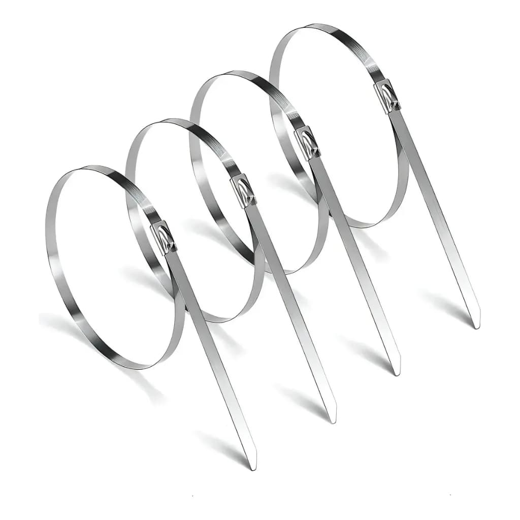 Jogo 20 Abraçadeira De Aço Inox Enforca Gato Metal 4,6x150mm