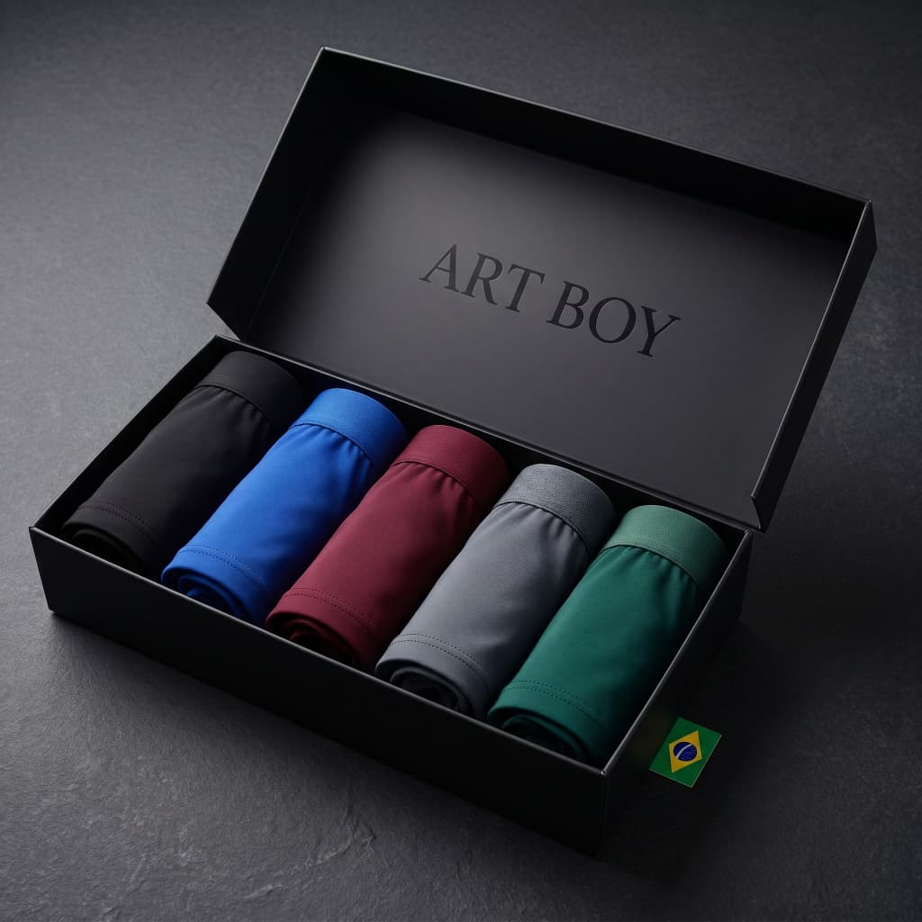 Kit 5 Cuecas Boxer Ciclista Masculina Dry Fit Longa Antiassadura Respirável Para Academia Treino Caminhada Ciclismo