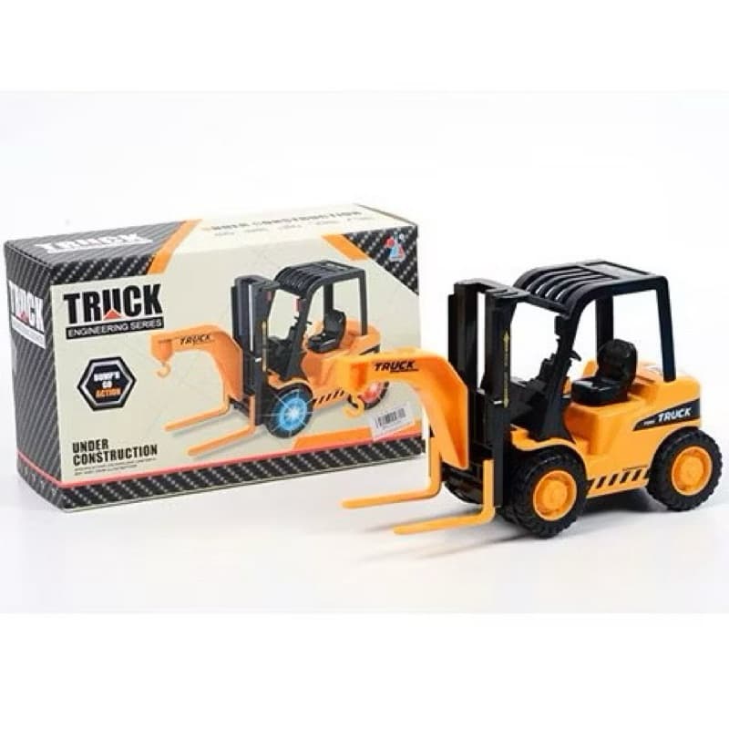 Carrinho Empilhadeira de Construção Truck Com Luz - Super Realista super promoção