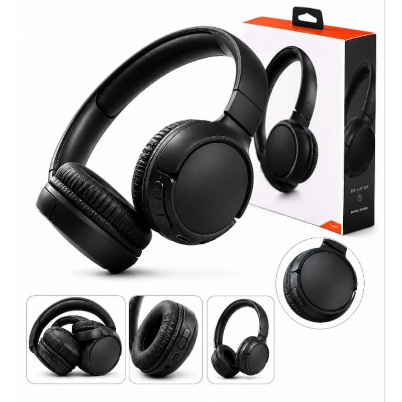 Fone de Ouvido Bluetooth Sem Fio Headphone Dobrável com Microfone Som Estéreo Graves Potentes Bateria Longa Duração