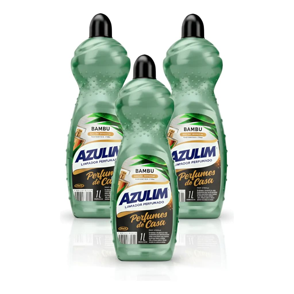 Kit 3 unidades Limpador Perfumado Start Azulim Bambu 1Litro
