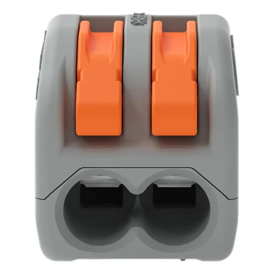 Kit Conector Wago Borne Emenda Para 2 Fios 222-412