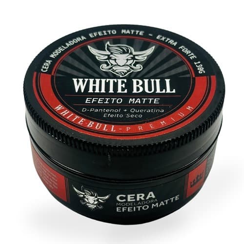 Cera Modeladora Matte Premium 130g - White Bull