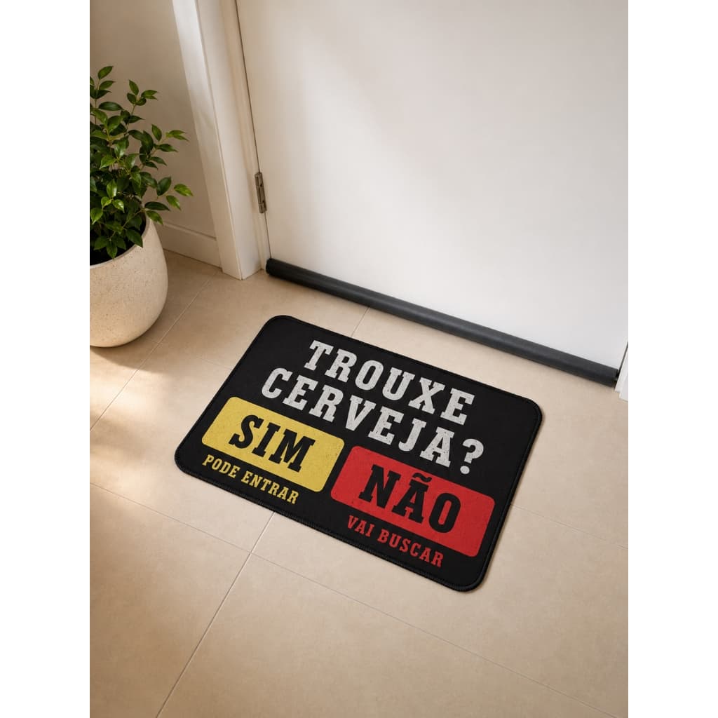 Tapete de Entrada Porta Estampas Divertidas Antiderrapante