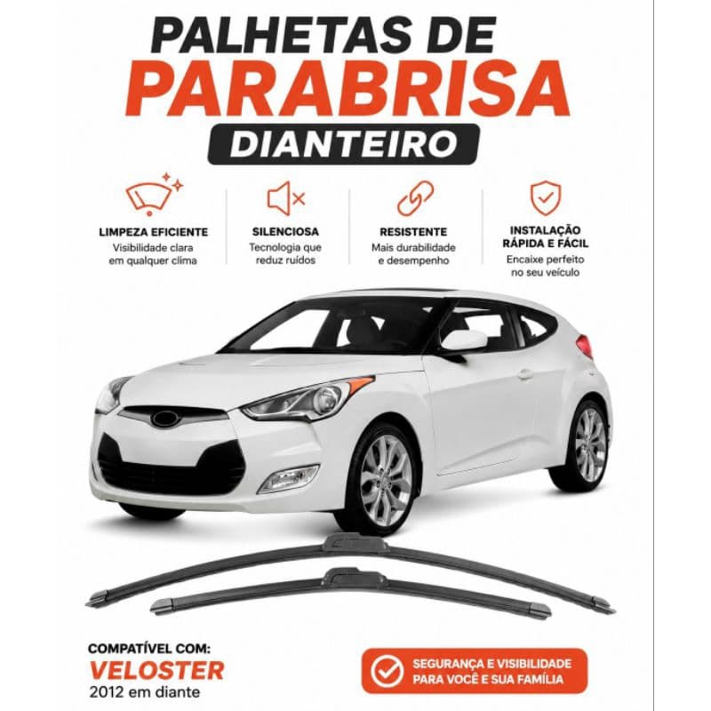 Par de Palheta de parabrisa dianteiro do Veloster 2011/2012/2013