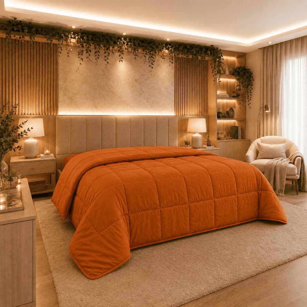 Edredom Queen Liso Antialérgico Inverno Tecido 400 Fios Avulso Roupa De Cama Inverno