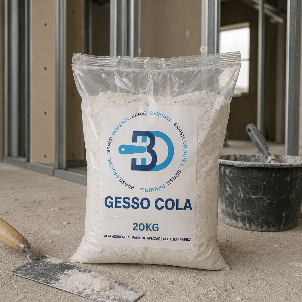 Gesso Cola Para Colagem de Blocos E Placas de Gesso, Blocos de Vidro - 20kg