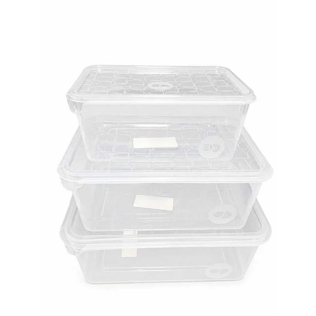 KIT ORGANIZADOR DE PLÁSTICO COM 3 UNIDADES ARQPLAST PARA COZINHA UTILIZADES ESCRITÓRIO
