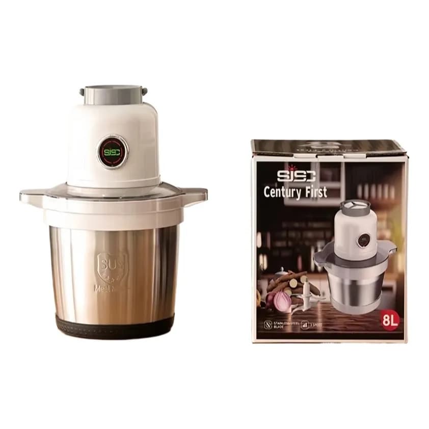 Processador e Triturador De Alimentos e Carnes 8l Aço Inox 110v