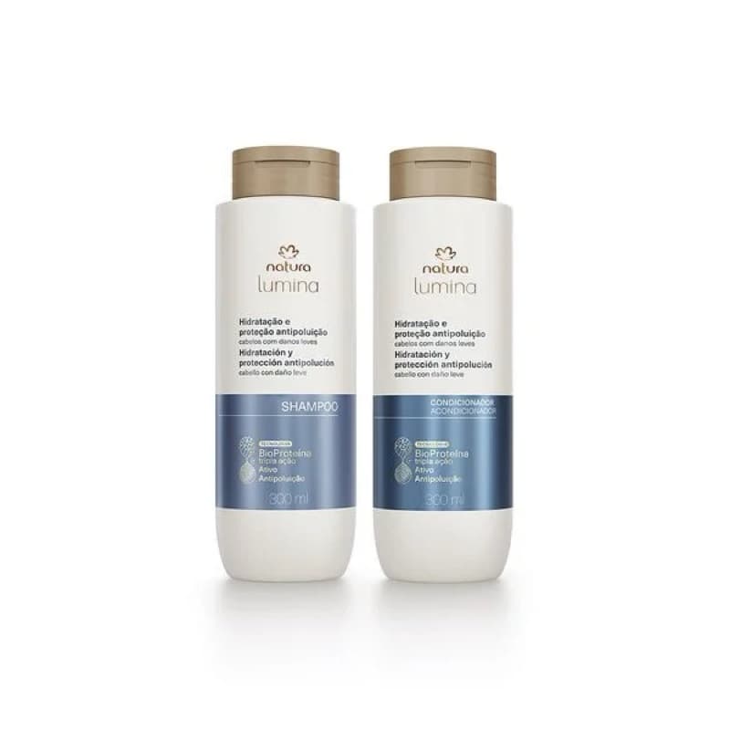 Kit Lumina Shampoo e Condicionador Hidratação e Proteção Antipoluição NATURA
