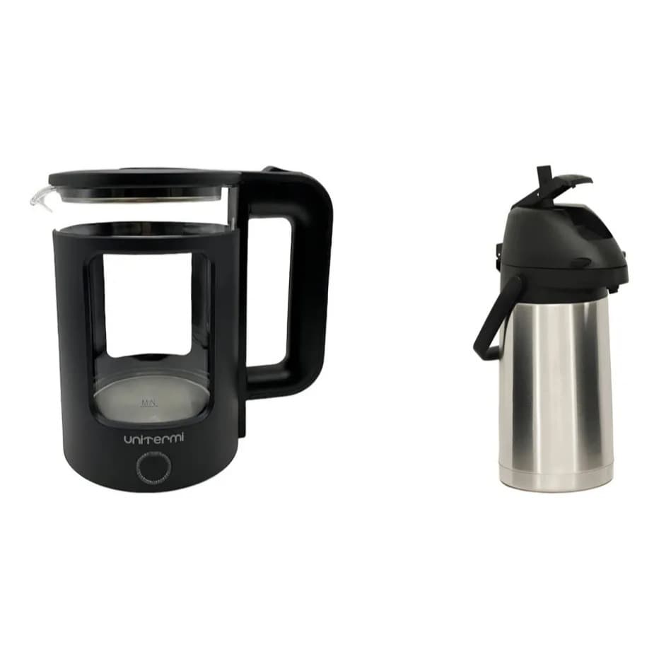 Kit Garrafa Térmica + Chaleira Elétrica 1,5L 110v OU 220v - Unitermi