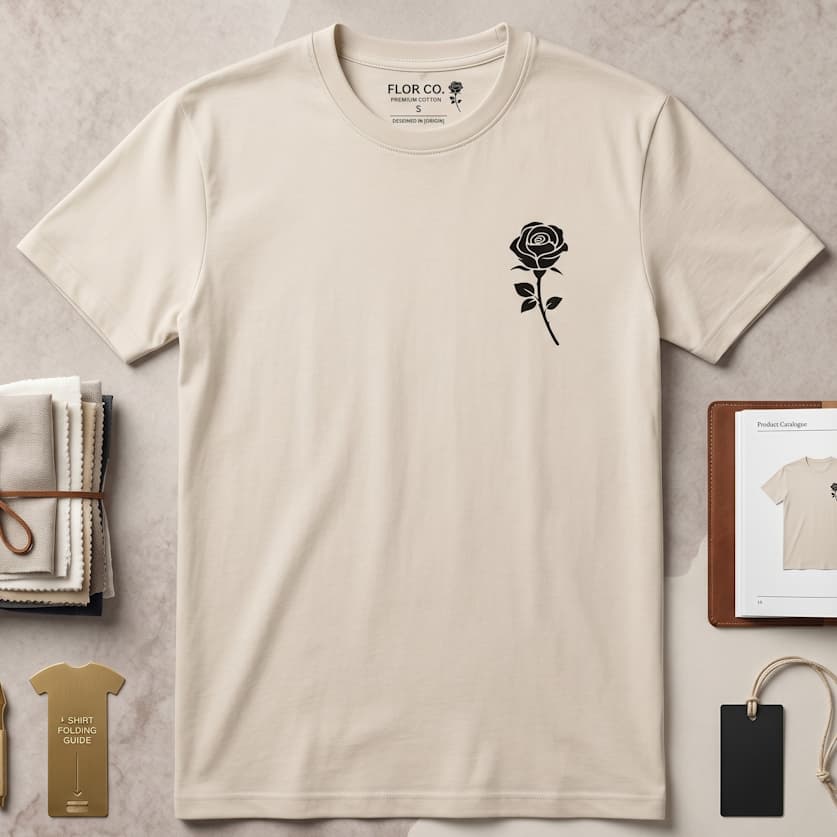 Camiseta Unissex FLOR Camisa 100% Algodão Qualidade Estampada Masculina PREMIUM