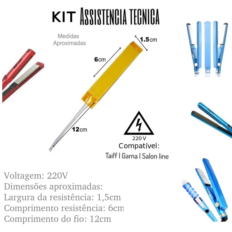 Combo Assistencia 10x Resistência para chapinhas De Cabelo 220v