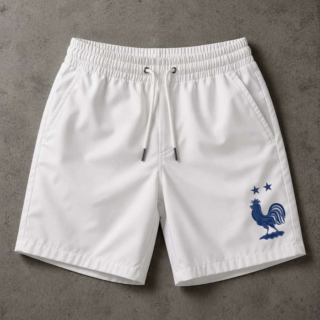 Short Bermuda Mauricinho Tactel França Seleção Malha Premium Segurança Não transparente