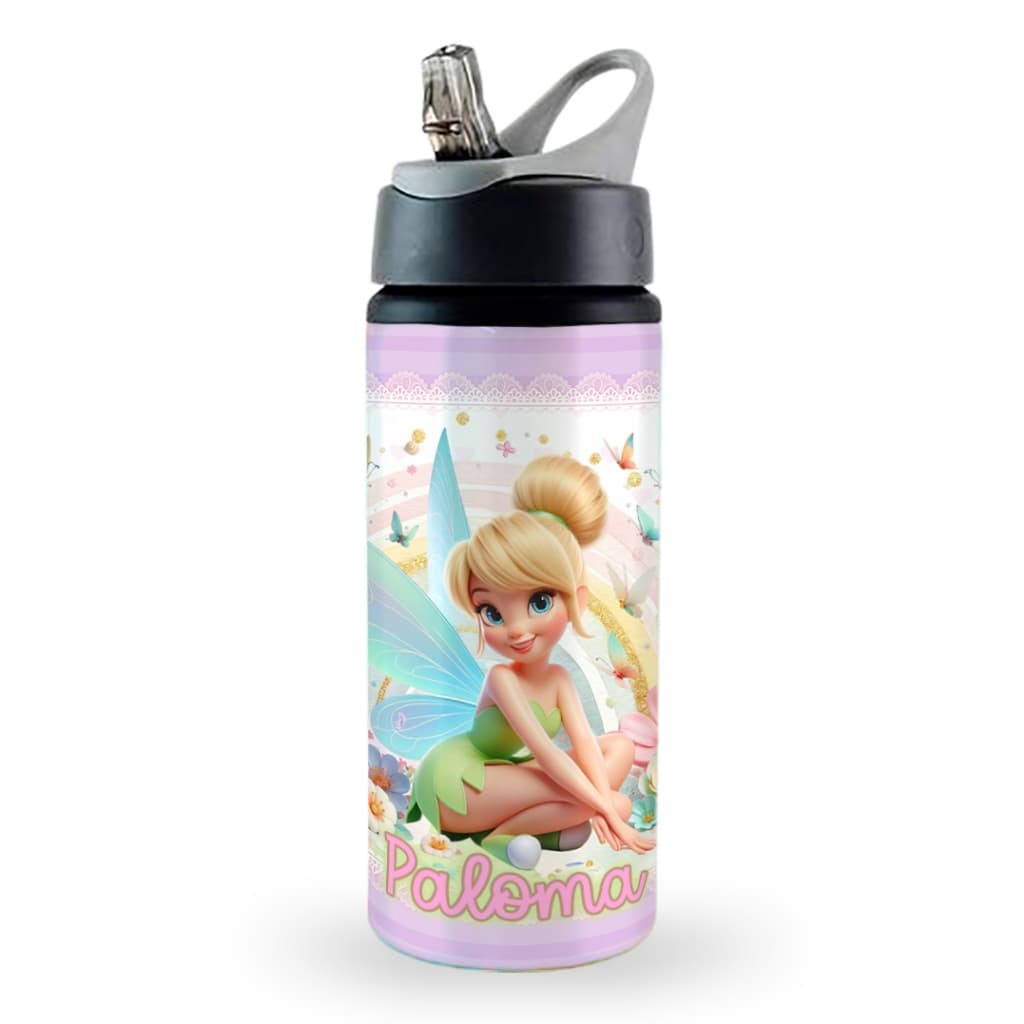 Garrafa Squeeze Sininho Personalizada com nome