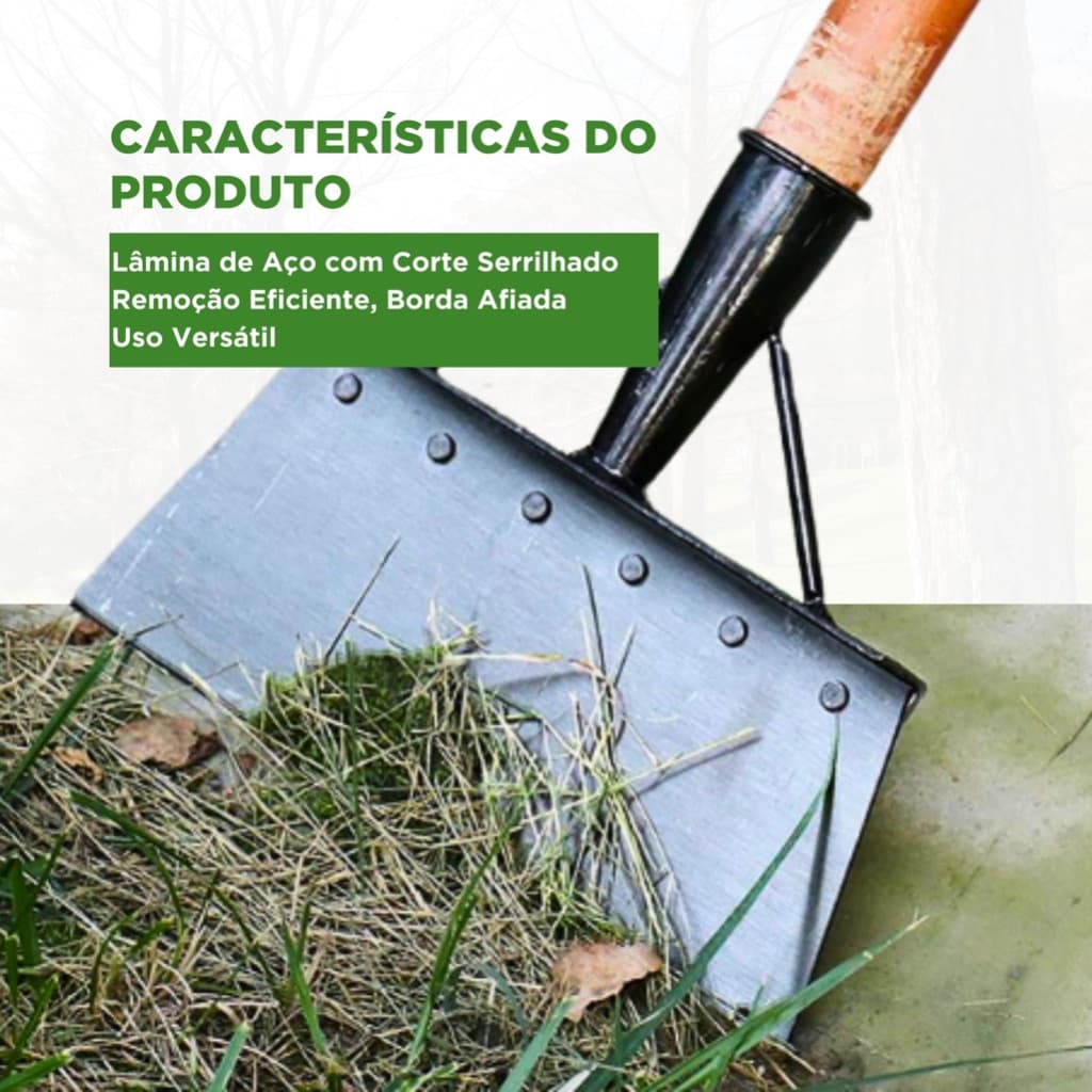 Pá Multifuncional De Jardim Externo De Aço Inoxidável Plana 25X10CM