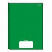 kit  2 Caderno Brochura 1/4 Capa Dura Stiff 48 Folhas Verde Xadrez Stiff   -  Pequeno