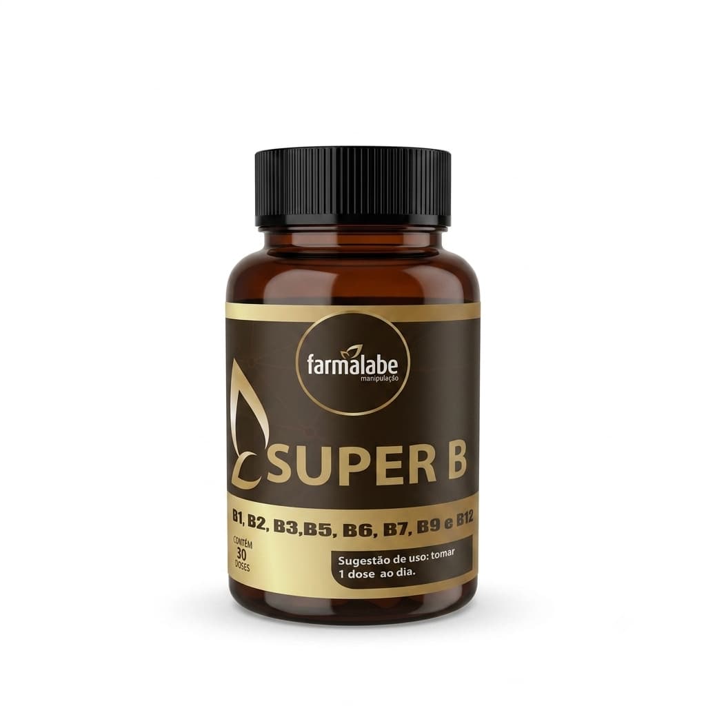 Super B - Vitaminas B1 | B2 | B3 | B5 | B6 | B7 | B9 e B12