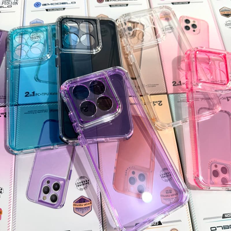 Capa Space 2 em 1 Silicone com acrílico Anti Impacto Para Motorola Edge 70 / Edge 70 Fusion nova geração com proteção