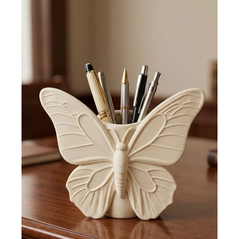 Porta Lápis E Canetas Borboleta Organizador De Mesa Escritório Escolar Porta Pincéis De Maquiagem Decoração pinterest